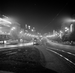 Czech Republik, Prague, Vencel tér (Václavské námestí), a Nemzeti Múzeum (Národní muzeum / NM)-tól nézve., 1965, Gábor Viktor, Fortepan #193914