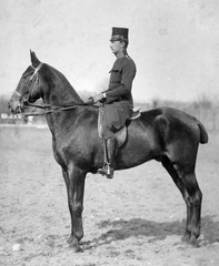 1920, Lencse Zoltán, uniform, horse, man, rider, cavalry, Fortepan #19409