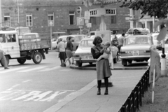 Hungary, Budapest VIII., Blaha Lujza tér, háttérben a Rókus kórház., 1976, Gábor Viktor, Budapest, Fortepan #194154