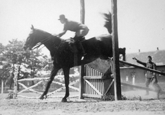 1920, Lencse Zoltán, obstacle racing, horse, rider, Fortepan #19416