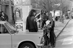 Magyarország, Kőszeg, Fő (Köztársaság) tér., 1975, Gábor Viktor, kerékpár, Polski Fiat 125p, Fortepan #194309