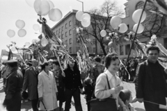 1976, Gábor Viktor, baloon, march, Fortepan #194344