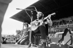 Hungary, Miskolc, DVTK-stadion, IX. Borsodi politikai dalfesztivál. Muzsay András zenész., 1976, Gábor Viktor, Fortepan #194370