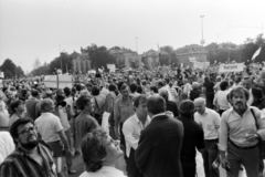 Magyarország, Budapest XIV., Hősök tere, az erdélyi falurombolás elleni tüntetés 1988. június 27-én., 1988, Gábor Viktor, tüntetés, Budapest, rendszerváltás, Fortepan #194581