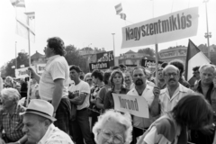 Magyarország, Budapest XIV., Hősök tere, az erdélyi falurombolás elleni tüntetés 1988. június 27-én., 1988, Gábor Viktor, tüntetés, Budapest, rendszerváltás, Fortepan #194602