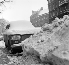 Magyarország, Budapest VII., Erzsébet (Lenin) körút a Dohány utca közelében, a Rákóczi út felé nézve., 1970, Bojár Sándor, Budapest, hókupac, Fortepan #194770