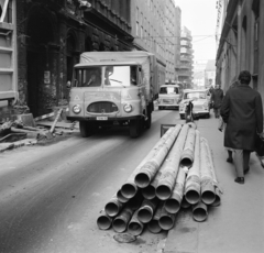 Magyarország, Budapest VII., Rumbach Sebestyén utca a Király (Majakovszkij) utca felé nézve., 1974, Bojár Sándor, rendszám, Budapest, Robur-márka, Fortepan #194859