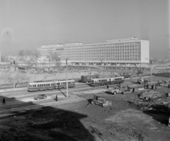 Üzbegisztán, Taskent, a Miniszteri Kabinet., 1969, Bojár Sándor, Szovjetunió, villamos, Fortepan #195013