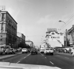 Oroszország, Moszkva, Tverszkaja (Gorkij) utca a Puskin tértől a Mamonovszkij pereulok felé nézve., 1974, Bojár Sándor, Szovjetunió, Fortepan #195055