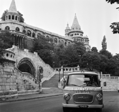 Hungary, Budapest I., a Schulek lépcső és a Halászbástya Hunyadi János útról nézve., 1971, Bojár Sándor, Budapest, Fortepan #195117