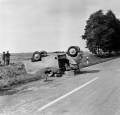 1970, Bojár Sándor, baleset, Nysa N59, Fortepan #195261