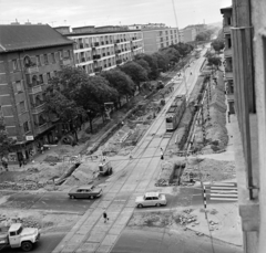 Magyarország, Budapest XI., Fehérvári út a Bocskai út felől a Baranyai utca felé nézve., 1975, Bojár Sándor, Budapest, Fortepan #195316