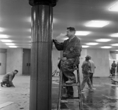 Magyarország, Budapest V., Deák Ferenc tér, az aluljáró építkezése., 1974, Bojár Sándor, Budapest, Fortepan #195376