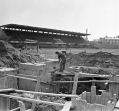 Magyarország, Budapest VIII., az MTK pálya a Hungária körút felől nézve., 1974, Bojár Sándor, Budapest, Fortepan #195483