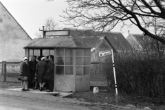 1970, Bojár Sándor, pavilon, buszmegálló, Fortepan #195561