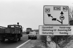 Magyarország, Domony, Domonyvölgy, a 3-as számú főút az M3-as autópálya gödöllői végpontja előtt., 1979, Bojár Sándor, Fortepan #195625