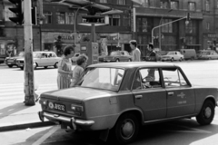 Magyarország, Budapest VII., Károly (Tanács) körút a Dohány utca felől nézve., 1975, Bojár Sándor, rendszám, Budapest, VAZ 2101, Fortepan #195628