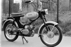 1977, Bojár Sándor, Riga-márka, segédmotor, moped, Fortepan #195662