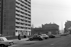 Magyarország, Budapest VIII., Práter utca az Illés utca felé nézve, a háttérben jobbra a Kőris utca házai., 1978, Bojár Sándor, Budapest, Fortepan #195793