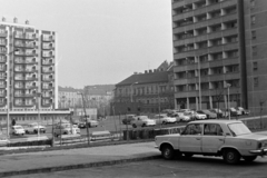 Magyarország, Budapest VIII., Práter utca, a háttérben középen a Kálvária tér, attól jobbra az Illés utca házai., 1978, Bojár Sándor, Budapest, Fortepan #195796