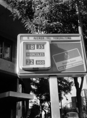 Spain, Madrid, Paseo de la Castellana (Avenida del Generalisimo) a Calle de San Germán torkolatától a Plaza de Cuzco felé nézve., 1973, Bojár Sándor, Fortepan #195878