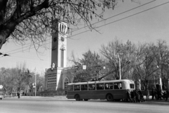 Üzbegisztán, Taskent, a régi harangtorony., 1969, Bojár Sándor, Szovjetunió, trolibusz, torony, Fortepan #195908