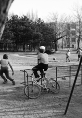 Magyarország, Budapest II., Nagy Lajos tér, háttérben a Pasaréti út - Hidász utca sarkán álló épület., 1978, Bogyó Virág, Budapest, Fortepan #196037