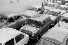 Magyarország,Balaton, a felvétel az egyik komphajó fedélzetén készült., 1967, Bogyó Virág, Wartburg 311/312, Trabant 601, Fortepan #196050