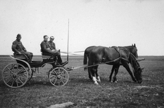 1941, Fortepan, uniform, horse, carriage, tableau, men, field, coach, Fortepan #19629