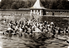 Hungary, Harkány, gyógyfürdő., 1926, Halász Katalin, bathing, swim belt, Fortepan #196300