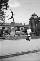 Szlovákia, Kassa, Békemaraton tér (Námestie maratónu mieru), Békemaraton emlékmű., 1964, Szűcs Lóránd, Csehszlovákia, Fortepan #196319