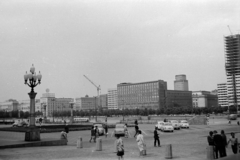 Lengyelország, Varsó, plac Defilad (Felvonulás tér) az ulica Marszalkowska felé nézve., 1964, Szűcs Lóránd, Fortepan #196362