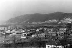 Romania, Drobeta-Turnu Severin, (ekkor Turnu Severin), Vârciorova, a Vaskapu I. vízerőmű építésével összefüggő út- és hídépítések felvonulási épületei (a terület ma víz alatt áll)., 1969, Szűcs Lóránd, iron door, Fortepan #196458