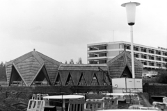 Romania, Mangalia, Neptun üdülőfalu, a Hotel Insular és kerthelyisége a Neptun I. tó partján., 1972, Szűcs Lóránd, Fortepan #196582