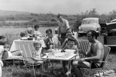 1971, Szűcs Lóránd, shore, camping furniture, Fortepan #196675