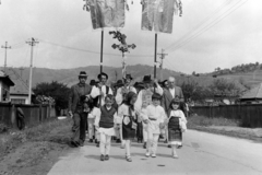 1987, Szűcs Tamás, Csango, village fair, Fortepan #196716