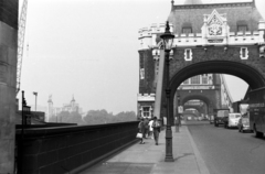 United Kingdom, London, a Tower híd a Temze folyó felett., 1960, Martin Kornél, architectural ornament, Fortepan #196834