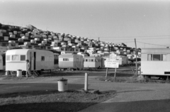 Egyesült Királyság, Kingsbridge, Challaborough Bay lakókocsi park., 1960, Martin Kornél, szemetes, kemping, lakókocsi, Fortepan #196855