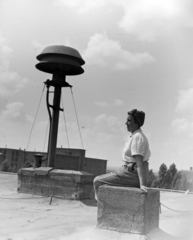 1957, Keveházi János, vehicular beacon, Fortepan #197452