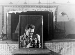 1957, Keveházi János, photographer, photography, self-portrait, Fortepan #197458