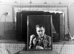 1957, Keveházi János, photographer, photography, self-portrait, Fortepan #197459