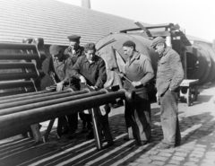 1957, Keveházi János, worker, factory, pipe, tool, Fortepan #197466