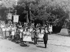 1957, Keveházi János, Jesus Christ-portrayal, procession, Fortepan #197550