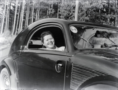 Steyr 50 "Baby" személygépkocsi., 1938, Privát Fotó és Film Archívum-Höfler Tibor gyűjtemény, közlekedés, Steyr-márka, osztrák gyártmány, mosoly, automobil, Steyr 50/55 Baby, matrica, Fortepan #19796