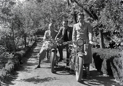 Puch 250L típusú motorkerékpárok., 1933, Privát Fotó és Film Archívum-Höfler Tibor gyűjtemény, közlekedés, osztrák gyártmány, Puch-márka, bricsesz, Puch 250, Fortepan #19818