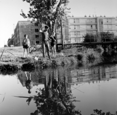 1971, Szalay Zoltán, reflection, fishing, Fortepan #198486