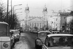 Magyarország, Debrecen, Piac utca (Vörös Hadsereg útja), szemben a Református Nagytemplom.., 1974, Szalay Zoltán, forgalom, Fortepan #198882