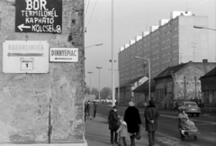 Magyarország, Debrecen, Csapó utca a Kölcsey utca felől az Árpád tér irányába nézve., 1974, Szalay Zoltán, Fortepan #198887