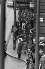 Hungary, Budapest V., Ferenciek tere (Felszabadulás tér) - Szabad sajtó út sarok, északi Klotild-palota., 1972, Szalay Zoltán, Budapest, Fortepan #198980