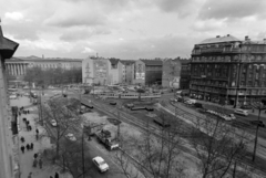 Magyarország, Budapest V.,Budapest VIII.,Budapest IX., Kálvin tér az aluljáró építése idején., 1974, Szalay Zoltán, Budapest, Fortepan #199013